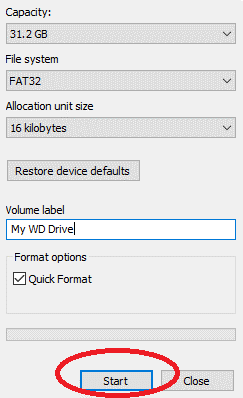 format a windows wd external hard drive for mac